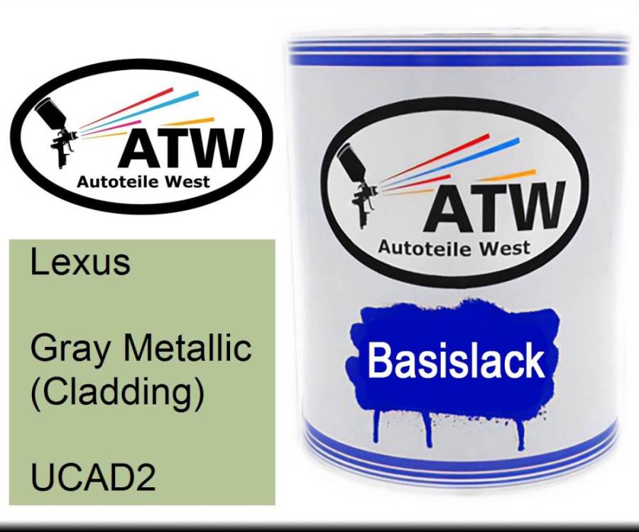 Lexus, Gray Metallic (Cladding), UCAD2: 1L Lackdose, von ATW Autoteile West.